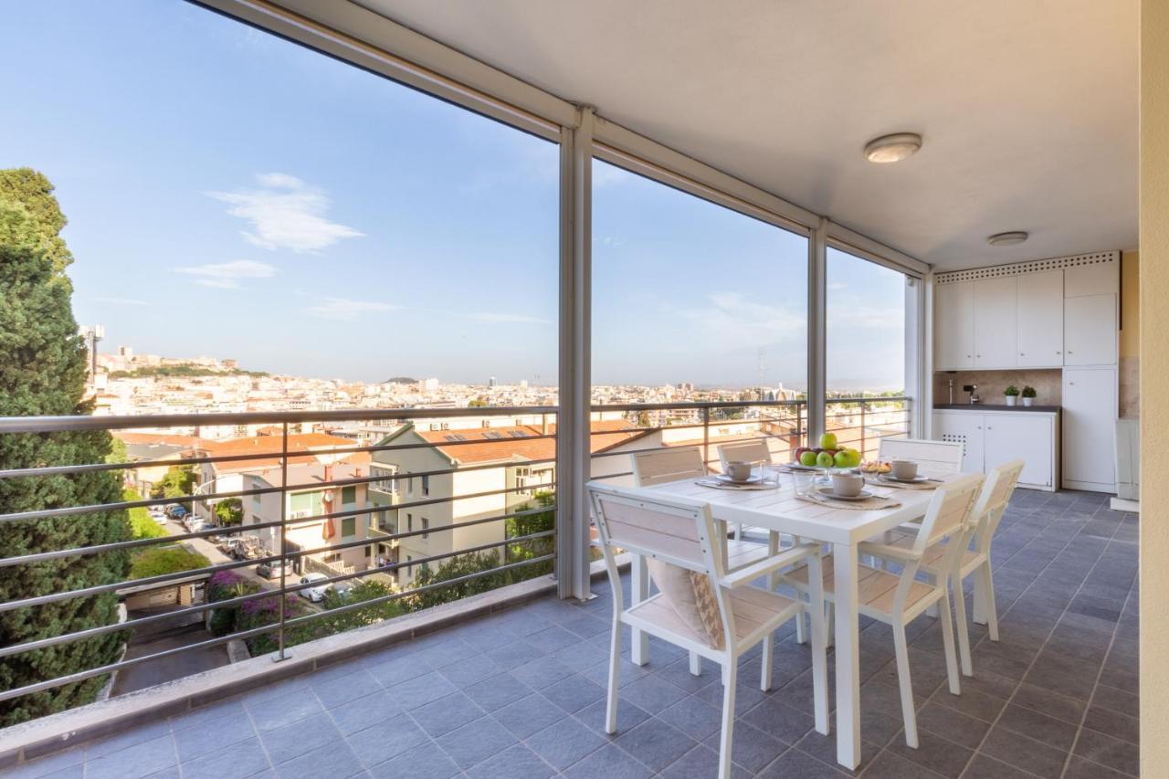 Terrazza61 - Appartamento Con Vista Spettacolare Sulla Citta Di Κάλιαρι Εξωτερικό φωτογραφία
